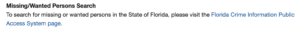 Búsqueda de personas buscadas en Florida
